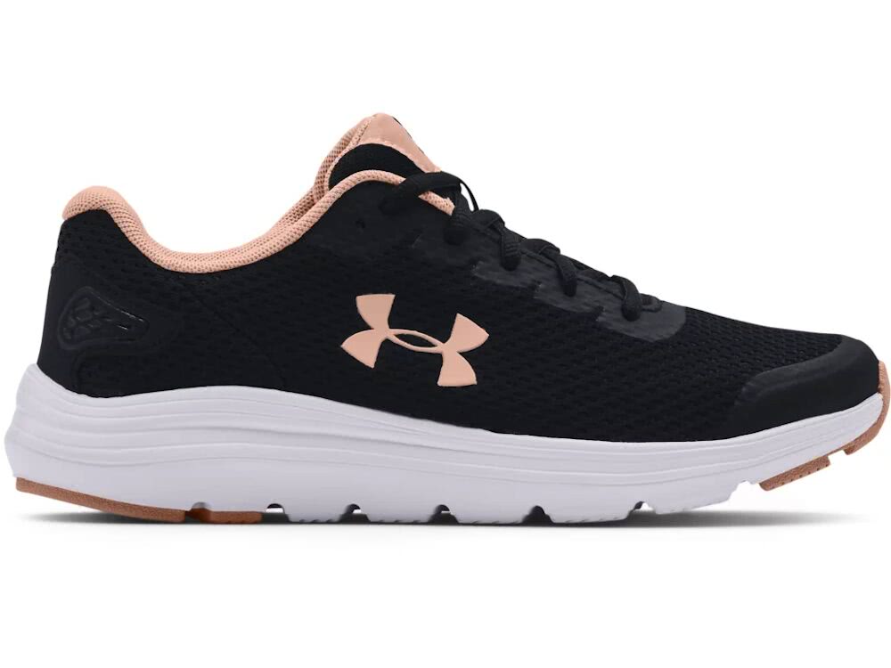 Under Armour Women’s UA Surge 2 Sneakers 3022605 – Black/Pink, 8 -